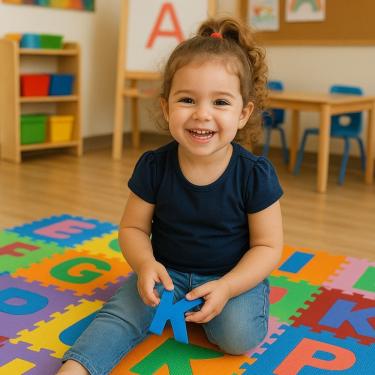 Imagem de Eva Tapetes Alfabeto Grande 32 X 32 X 7mm (26 Peças) – Piso Educativo E Divertido Para Crianças