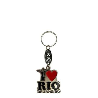 Imagem de Chaveiro Metal Chaves Personalizado Lembrança Rio de Janeiro Corcovado