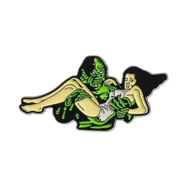 Imagem de Broche De Esmalte De Filme De Terror De Halloween: Máscara Emocionante