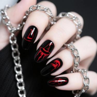 Imagem de Adesivos de unhas BJR Halloween Cartoon Fake Wearable Wholesale