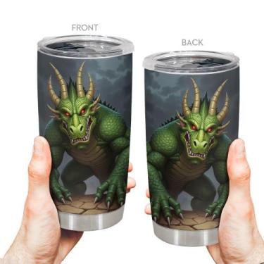 Imagem de Caneca de café Tumbler Oasisdream 600mL de aço inoxidável