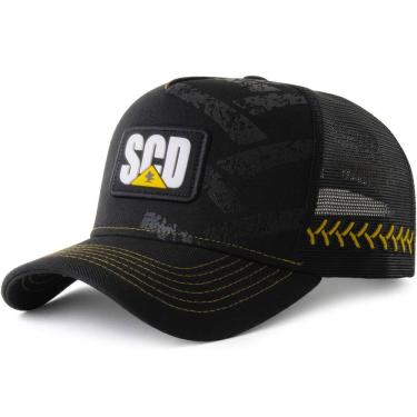 Imagem de Boné Sacudido`s Linha Trator - Preto e Amarelo