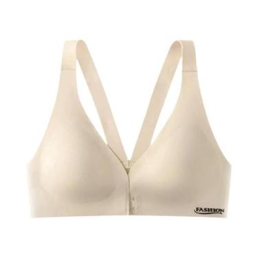 Imagem de Sutiã Esportivo plus Size De Verão Com Fecho Frontal Ajustável E Costa