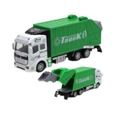 Imagem de Caminhão De Lixo Em Escala 1:48 Para Crianças, Brinquedo Educativo, Pr