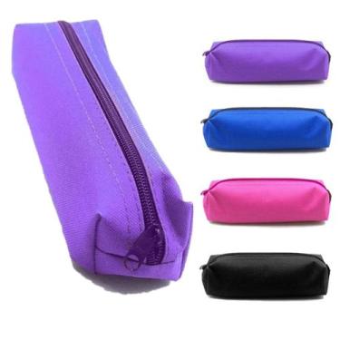 Imagem de Estojo Escolar Nylon Pequenos 1 compartimento com Zíper 22x50x50mm - A