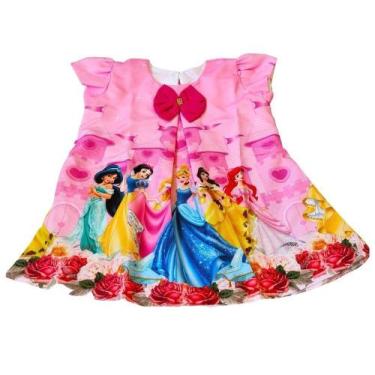 Imagem de Vestido Trapézio Temático Infantil Menina - Vários Temas - Florata Bab