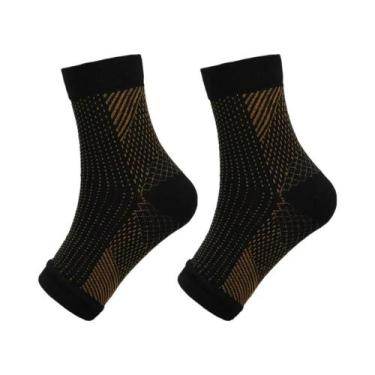 Imagem de Meias De Compressão Para Suporte Do Tornozelo, Protetor Antifadiga Par