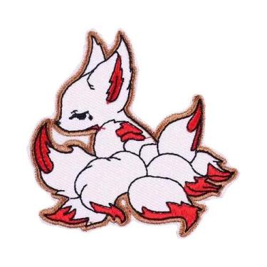 Imagem de Patch Bordado De Raposa De Anime Para Roupa, Adesivo Termocolante DIY,