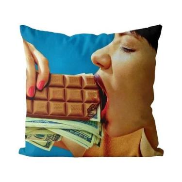 Imagem de Capa De Almofada De Linho Luxuosa Para O Natal 45x45cm, Capa Decorativ