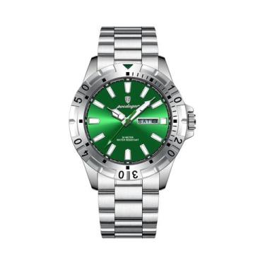 Imagem de Relógio Masculino À Prova d'Água Em Aço Inoxidável Luminoso POEDAGAR M