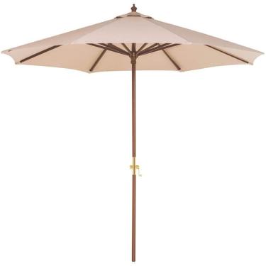 Imagem de Ombrelone Tramontina Em Madeira E Poliéster Bege Sem Base 2,7m 14999002