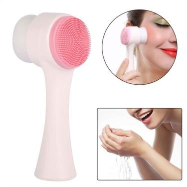 Imagem de Esponja Limpeza Facial Escova Massageadora Esfoliante 2 Em 1 - bigeter