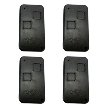 Imagem de Kit 4 Controle Portão Elétrico Rossi NTX RC Hcs 433Mhz Preto, NTX RC H