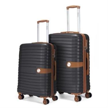 Imagem de Kit 2 Malas De Viagem Anac Puxador Rodinha 360 Bordo Cadeado TSA-Unissex