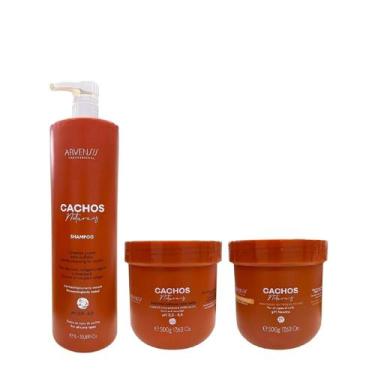 Imagem de Kit Arvensis Professional Cachos Naturais - Shampoo 1L + Máscara 500g 