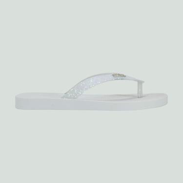 Imagem de Chinelo Melissa Sun Long Beach Ii Branco/Vidro/Glitter