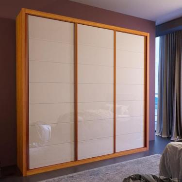 Imagem de Guarda Roupa Casal Fusion 100% MDF Bom Pastor, Naturale/OFF