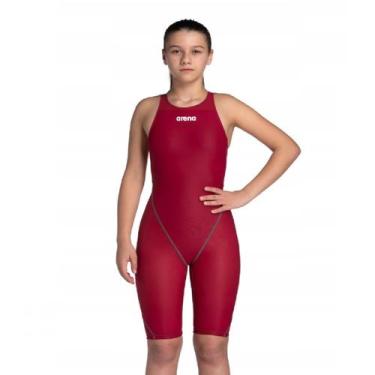 Imagem de Maiô Arena Powerskin ST Next Costas Aberta - Infantil, 12-13, Vinho