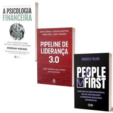 Imagem de Kit A Psicologia Financeira + Pipeline de Liderança 3.0 + People First