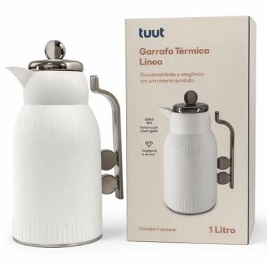 Imagem de Garrafa Térmica De Café E Chá Línea Branca Luxo 1L Click - Tuut