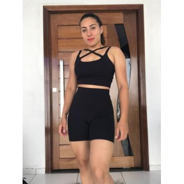Imagem de Top + Short poliamida - TM, Preto