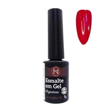 Imagem de Esmalte Gel Majestosa Vermelho 10 - Cobertura Intensa 9g - Majestic Na