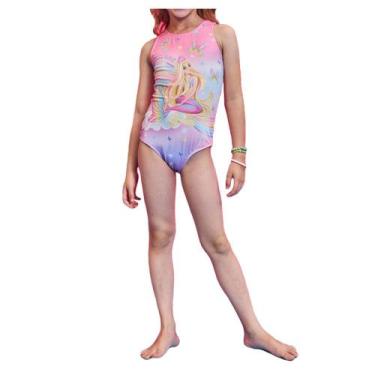 Imagem de Maiô infantil Feminino Kukiê Malha Cirrê - 74417, Rosa, 04