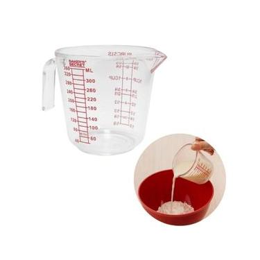 Imagem de Jarra Medidora Graduada Cozinha Bolo 360ml Transparente Luxo