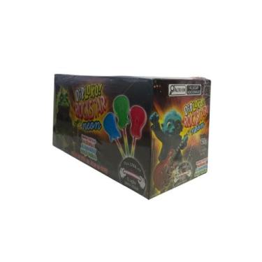 Imagem de Pirulito Diploko Rockstar neon sabores sortido caixa com 15u - DIP LOK