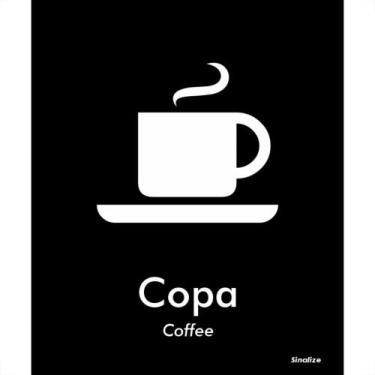 Imagem de Placa Sinalizacao Poliestireno 15X18 ''Copa (Portugues/Ingles)'' Blk08