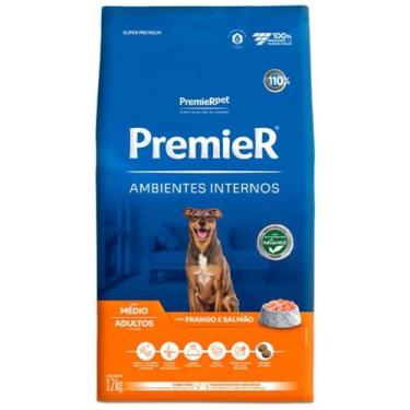 Imagem de Ração Premier Cães Adultos Ambientes Internos Porte Médio 12kg