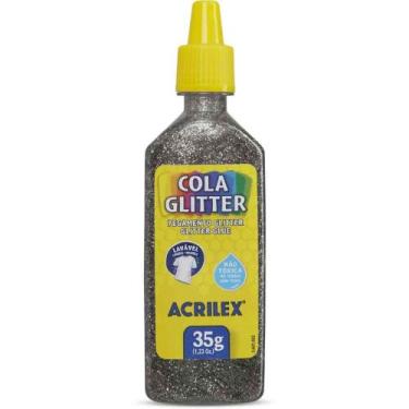 Imagem de Cola com Glíter Tubo 35G Prata - Acrilex