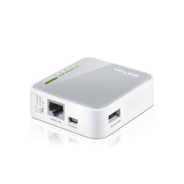 Imagem de Roteador TL-MR3020 Nano Wireless 3G e 4G com Porta USB 3G Portátil Preto TP-Link 74MM