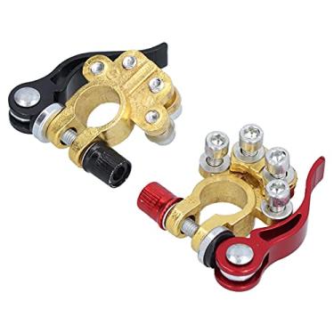 Imagem de Conector de baterias, conjunto de terminais de bateria de carro, braçadeira negativa positiva, baixa perda para veículo