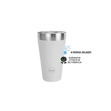 Imagem de COPO TÉRMICO PARA CERVEJA MOKHA 473ML BRANCO- Estilo Stanley