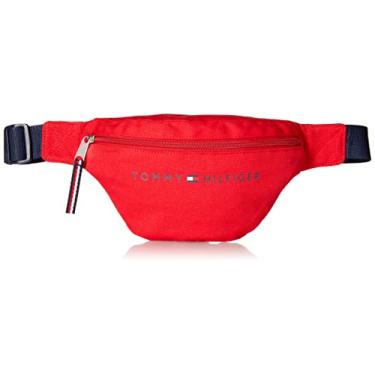 Imagem de Tommy Hilfiger Pochete masculina Jackson, Vermelho maçã