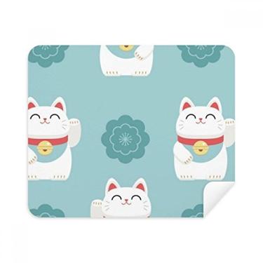 Imagem de Lucky Cats Sakura Totem Japão, pano de limpeza, 2 peças, tecido de camurça
