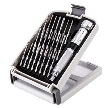 Imagem de NANCH Conjunto de chaves de fenda de precisão pequena para eletrônicos, conjunto de mini chaves de fenda 22 em 1 com 22 chaves de fenda magnéticas S2 e alça extensível, kit de reparo para óculos