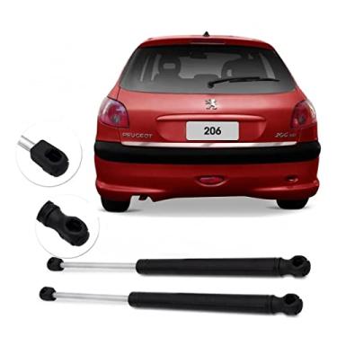 Imagem de Par Amortecedor Tampa Traseira Porta Peugeot 206 1998 A 2009