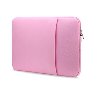 Imagem de Mibee Bolsa para laptop B2015 bolsa com zíper macio 13'' bolsa para laptop para laptop Air Pro Ultrabook rosa