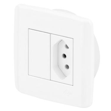 Imagem de Conjunto 1 Tomada 10A - Ilumi Slim Móveis - Ism002