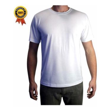 Imagem de Camisetas Brancas Lisa Básica Poliviscose Premium Top!!!! - Visual Uni
