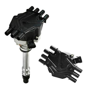 Imagem de Distribuidor EFI para 1995-2007 Chevy GM V6 4.3L 262 Distribuidor de ignição 6 cilindros Vortec com tampa preta