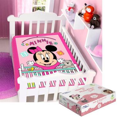 Imagem de Cobertor Bebe Infantil Jolitex Disney Antialérgico Baby Mickey Minnie