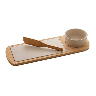 Imagem de Conjunto 4 Peças de Bambu para Queijos e Petiscos 12cm x 32cm - Lyor