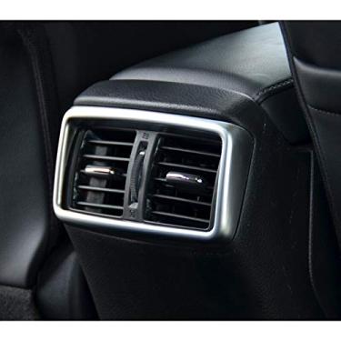 Imagem de JIERS Para Nissan X Trail T32 2014-2019, moldura de ventilação de ar condicionado traseira ABS fosco para carro