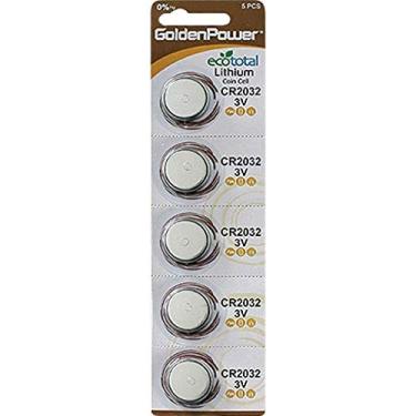 Imagem de Pilha Moeda CR2032 Lithium (Cartela com 5 Pilhas), Golden Power, IB029-PK15