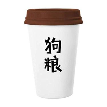 Imagem de Caneca de cerâmica chinesa para comida de cachorro Art Deco presente Caneca de café copo de cerâmica