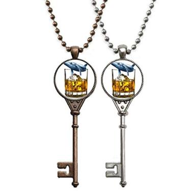 Imagem de OFFbb-USA Copo de cerveja Iceberg Baleia Art Deco Presente Fashion Chaveiro Pingente Joias Decoração Casal