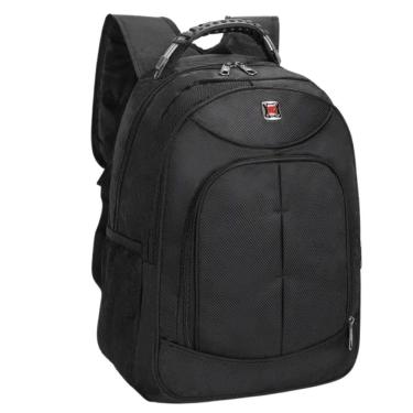 Imagem de Mochila de Costas Reforçada Executiva Cabo de Aço Preto